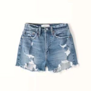 Abercrombie & Fitch Curve Love High Rise Mom Shorts